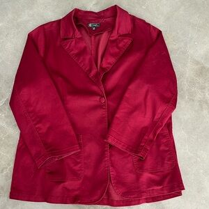 Plus size maroon jacket